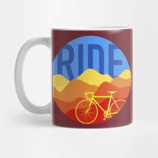 Ride - Road Bike Vintage Colors Mug